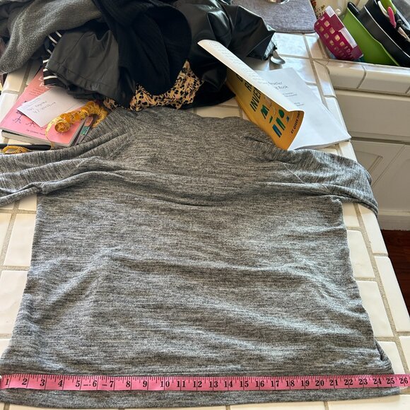 cozy Forever 21 Plus heather grey cowl neck pullover - Picture 11 of 11